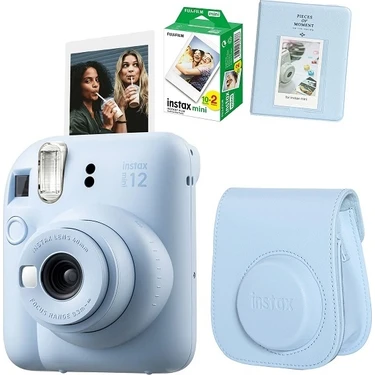 Fujifilm Mini 12 Fotoğraf Makinesi 20LI Film ve Pvc Albümlü Çantalı Seti