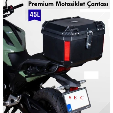 Rexx Motosiklet Arka Çanta 45 Litlere Abs Lüks Kare