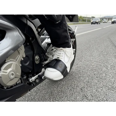 MTNdizlik  MAK77 Motosiklet Ayakkabı Koruyucu Deri Ped , ayakkabı koruyucu , vites değiştirme pedi