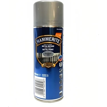 Marshall Hammerite Direkt Pas Üstü Pürüzsüz Metal Boyası Sprey Gümüş 400