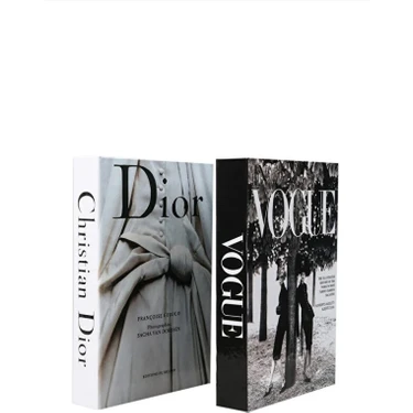 2'li Vogue/gelinlik Dekoratif Kitap