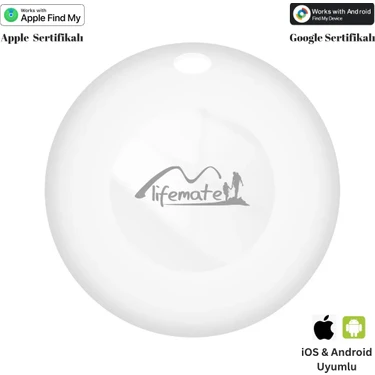 Lifemate LifeTag - Apple & Android Uyumlu - Akıllı Takip Cihazı - Smart Tag -