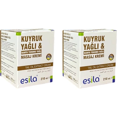 Esila Kuyruk Yağı Masaj Kremi 210 ml x 2