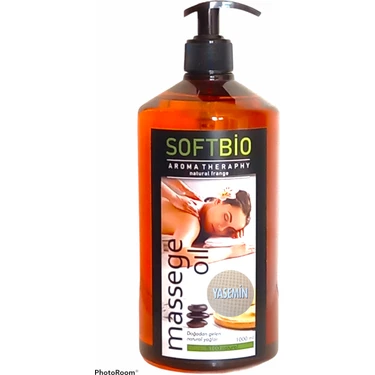 Softbio 1 Lt Yasemin Aromaterapi Masaj Yağı Tüm Cilt Tiplerine Uygun Kayganlık