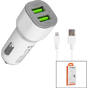 Nemere Iphone - Kablolu  Oto - Araç Çakmaklık Şarj Başlık Set  3.1A - 15.5W - 1mt Kablo  HY-X44