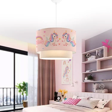 Homing Unicorn Kız Çocuk Odası Sarkıt Avize
