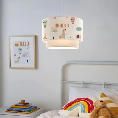 Homing Home Hello Friends Kumaş Baskılı Sarkıt Çocuk Odası