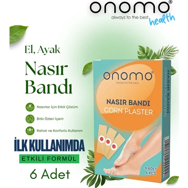 Onomo Health Nasır Bandı Yumuşak Dokulu Etkili Çözüm 6 Adet El ve Ayak Bakımı