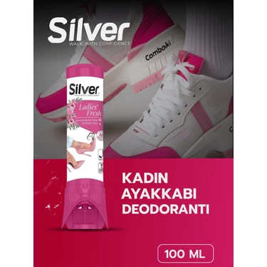 Silver Kadın Ayakkabı Deodorantı 100 ml Terleme Önleyici Ayak Koku Giderici
