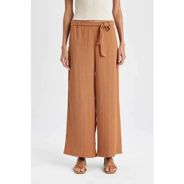 DeFacto Culotte Geniş Paça Bürümcük Kapri
