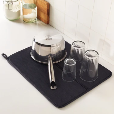 IKEA Nysköljd Bulaşık Kurutma Örtüsü Koyu Gri 44X36