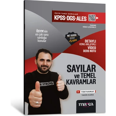 Marka Yayınları 2025 KPSS – DGS – ALES Sayılar ve Temel Kavramlar Detaylı Konu Anlatımlı Ders