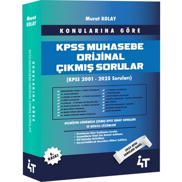 Konularına Göre Kpss Muhasebe Çıkmış Sorular (2025