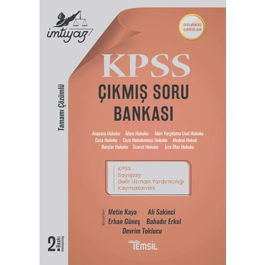 Temsil Kitap Imtiyaz Kpss ve Kurum Sınavları Çıkmış Soru