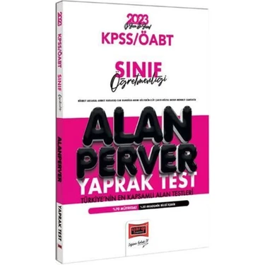 Yargı Yayınevi 2023 KPSS ÖABT Sınıf Öğretmenliği Alanperver Yaprak