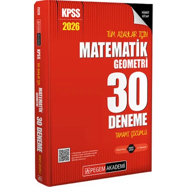 2026 KPSS Tüm Adaylar İçin Matematik-Geometri 30 Deneme Tamamı