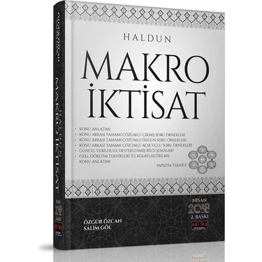 Savaş Yayınevi Haldun Makro Iktisat Konu Anlatımı - Özgür