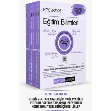 Pegem Akademi Yayıncılık 2025 KPSS Eğitim Bilimleri Konu Anlatımlı Modüler Set (6