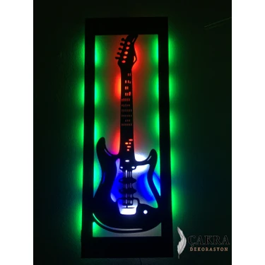 Çakra Gitar LED Işıklı Tablo