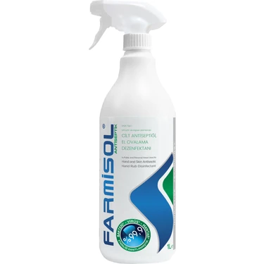Farmisol 1 lt Alkolsüz Antiseptik Sıvı Dezenfektan Cilt ve El Ovalama İçin