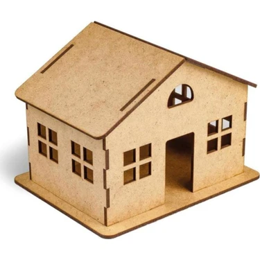 Südor Wood Ahşap Kendin Yap Maket Sade Büyük Ev 160 x 130 x 120