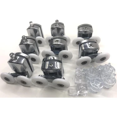 AYRINTISHOP Ayrıntıshop Duşakabin Tekerleği Cam Kabinler İçin 8 Adet