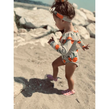 RG Brand UV Korumalı Bebek Fırfırlı Uzun Kollu Mayo – Güneş Korumalı Bebek