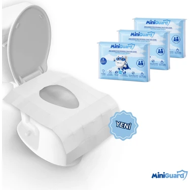 MiniGuard® Klozete Atılabilir Klozet Örtüsü – Easyflush™ Özel Sistemli, Suda Çözünür, Tek