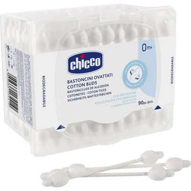 Chicco Bebek Kulak Çubuğu Beyaz Renkli Yenidoğan Kullanımı İçin 90 Adet