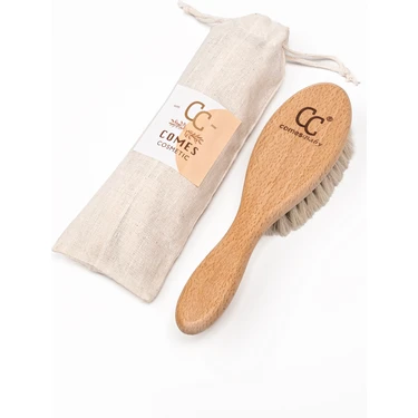 Comes Cosmetic %100 Doğal Keçi Kılı Bebek Saç Fırçası