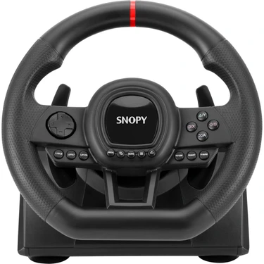 Snopy V30 PC Oyuncu Direksiyon Seti 180 Derece Dönme Açısı ile Gerçekçi Sürüş