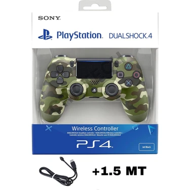 Crk Teknoloji Playstation Dualshock 4 V2 Uyumlu Ps4 Oyun Kolu Yenilenmiş Pc + Ps4 (1.5mt Şarj