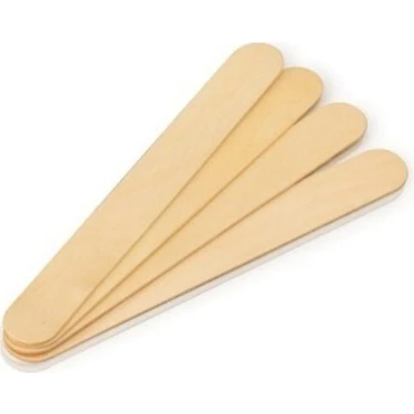Calyon Ahşap Ağda Spatulası 100 Adet Kolay Uygulama İçin İdeal Kuaför