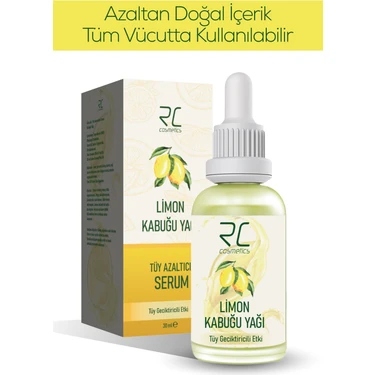 Rc Cosmetics Limon Kabuğu Yağı Tüy  Etki Tüy Azaltıcı Serum 30