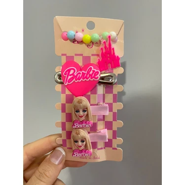 Uras Desing Figürlü Prenses Bileklik Set Toka/cıttoka/pens Toka/ Örgü / Takı/ Saç/