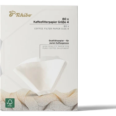Tchibo 4 Numara Filtre Kahve Kağıdı 80 Adet