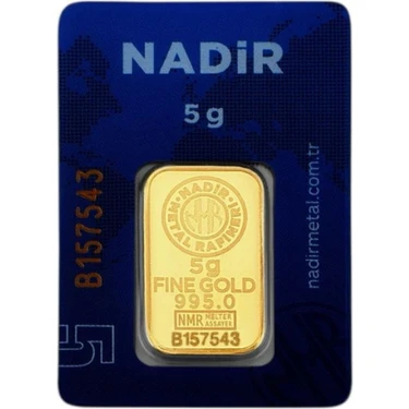 Tuğrul Kuyumculuk 5 Gram Külçe Gram Altın 24