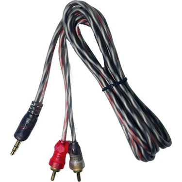 Technozi Stereo Aux Kablo 1.5mt 100 Watt 2rca Bağlantı ile Ses Kalitesi