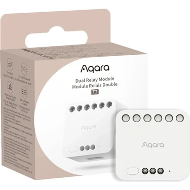 Aqara Akıllı Çift Röle Modülü T2 DCM-K01 (Apple Home