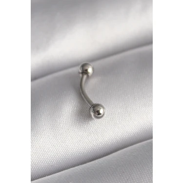 Pileli Store 316L Çelik Gümüş Renk Topçuk Model