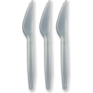 Pileli Store Gri Renk Lüks Plastik Bıçak 25