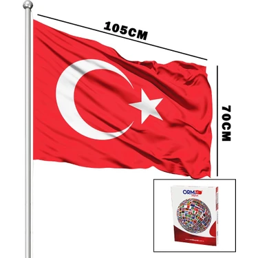 Pileli Store Türk Bayrağı Alpaka Kumaş 70X105CM