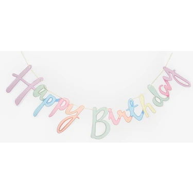 Le Mabelle Çok Renkli  Happy Birthday