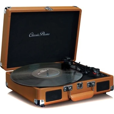 Lenco Classic Phono Tt-10 Hoparlörlü Pikap Plak Çalar Taşınabilir Tasarım ile Mükemmel Ses