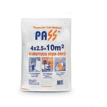 Pass Naylon ( Hışır ) Koruma Örtü 4 x 2,5 = 10