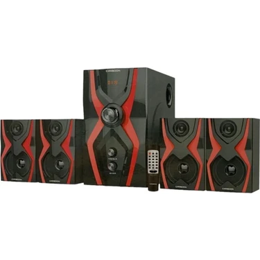 L'edoren Carboon Serisi 52 Watt Bluetoothlu 4+1 Dijital Ekran Radyolu Ses Sistemi USB
