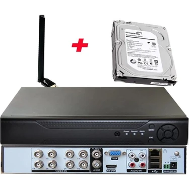 Bises 8 Kanal Wi-Fi ve 500 GB Hdd'li 5 Mp H265+ Hıbrıt Araç, Insan ve Yüz Tanımalı Xmeye Kayıt