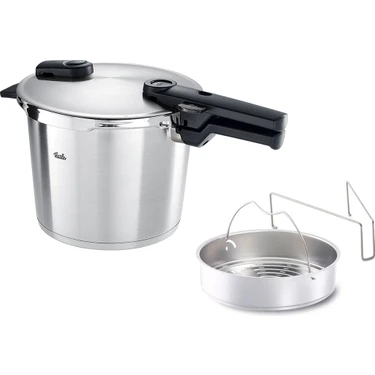 Fissler Vitaquick Premium 6 Litre Düdüklü Tencere + Buharda Pişirme