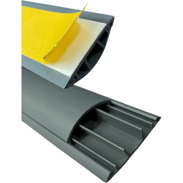 1m Kendinden Yapışkanlı 50X12MM Gri Balık Sırtı Kablo