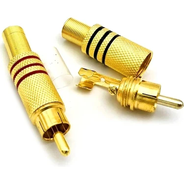 Hq Speed Plus Rca Gold Erkek Konnektör ( 2 Adet